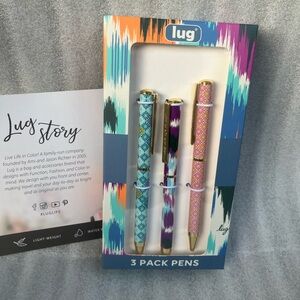 Lug 3 Pack of Pens - New in Box
